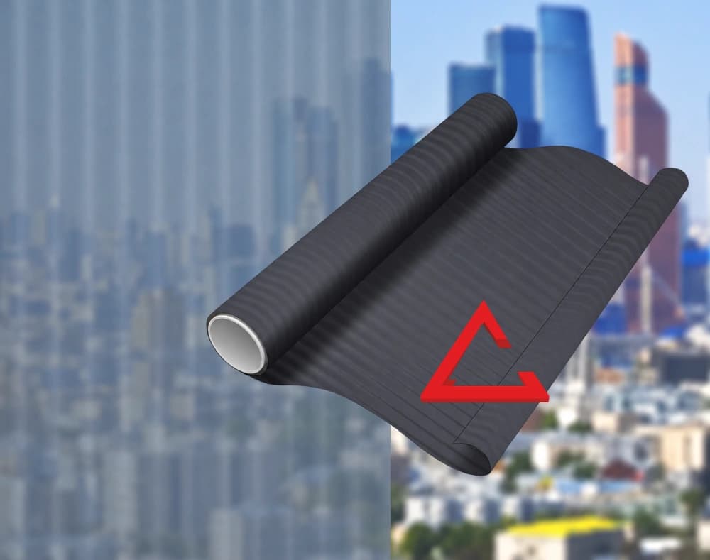 декоративная плёнка чёрный MATTE BLINDS BLACK — тонировка окон квартир, домов и зданий в Санкт-Петербурге