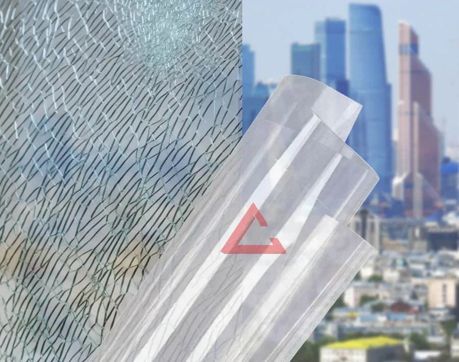 бронирующая плёнка прозрачный SAFETY 12 mil (СМ4/Р2А) — тонировка окон квартир, домов и зданий в Санкт-Петербурге
