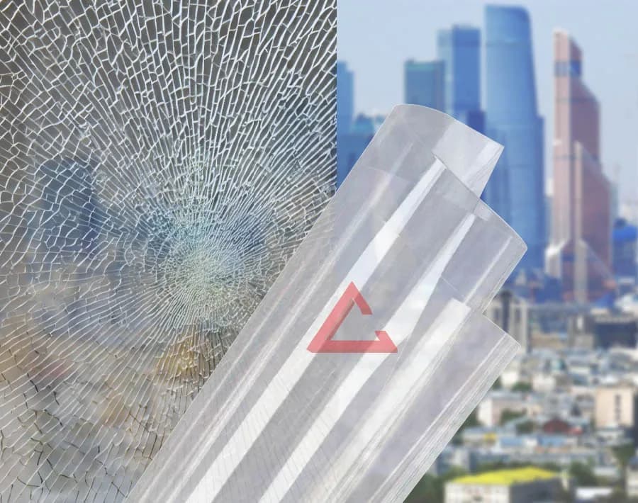 бронирующая плёнка прозрачный SAFETY 16 mil (Р3А) — тонировка окон квартир, домов и зданий в Санкт-Петербурге