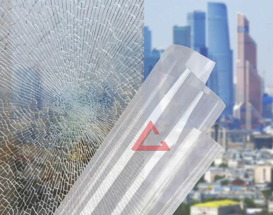 бронирующая плёнка прозрачный SAFETY 24 mil (Р4А) — тонировка окон квартир, домов и зданий в Санкт-Петербурге