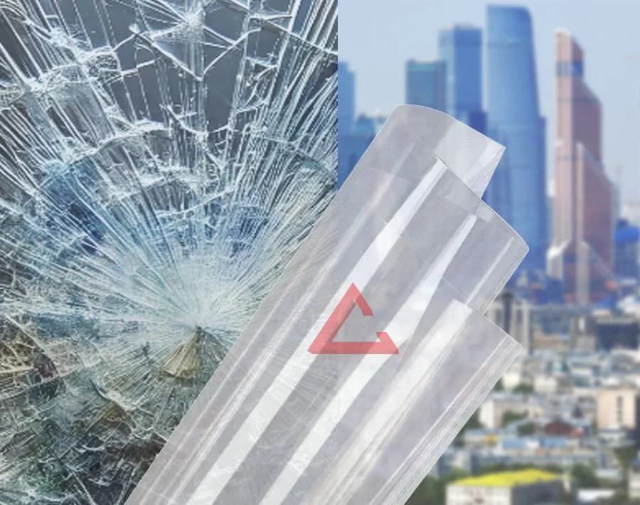 бронирующая плёнка прозрачный SAFETY 2 mil (СМ1) — тонировка окон квартир, домов и зданий в Санкт-Петербурге