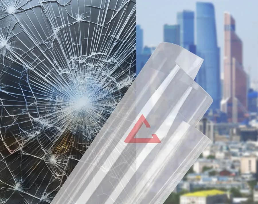 бронирующая плёнка прозрачный SAFETY 8 mil (СМ3/Р1А) — тонировка окон квартир, домов и зданий в Санкт-Петербурге