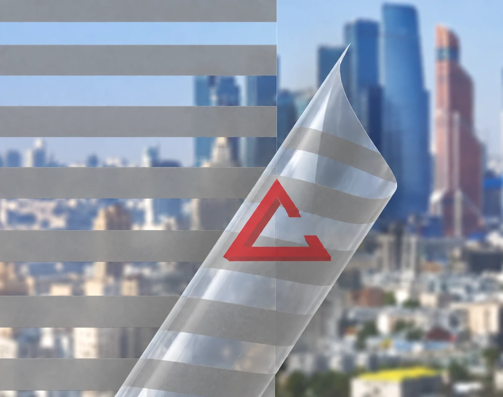 декоративная плёнка серый MATTE BLINDS GREY — тонировка окон квартир, домов и зданий в Санкт-Петербурге